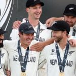 BJ Watling (front, second from left) has been named as the Black Caps' new batting coach. Photo / Photosport