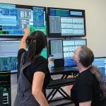 A photo of coronagraph operators at work